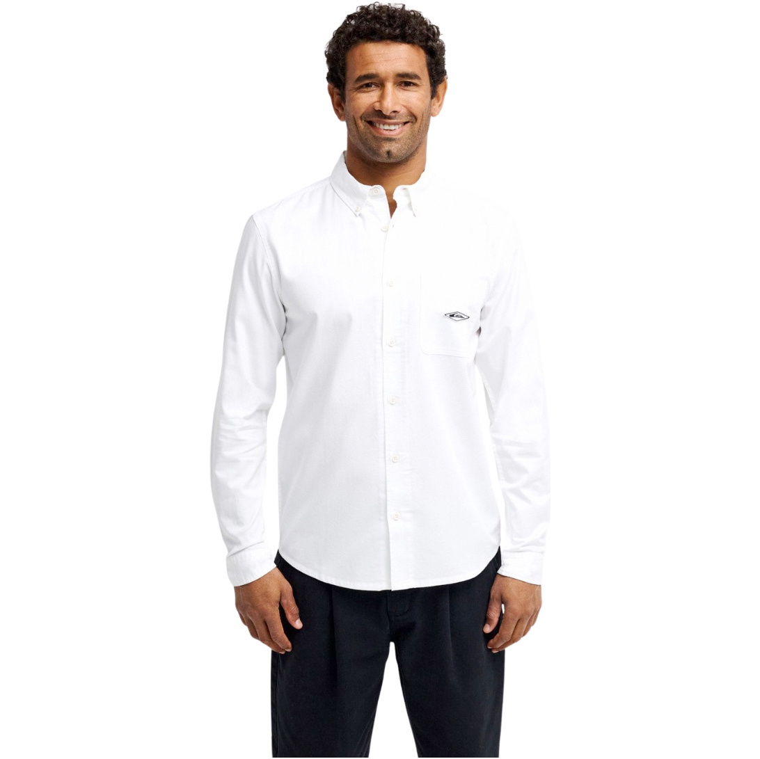 2026 Quiksilver Mens Diamond Shirt EQYWT04665 - White
